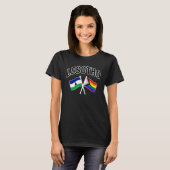 T-shirt Fier Mosotho du Lesotho et du drapeau de la fierté (Devant entier)