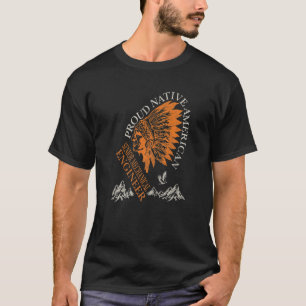 T-shirt Fier Natif Américain Job Principal Moteur Mécaniqu