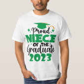 T-shirt Fier NIECE d'une classe de 2023 Graduate Fun Scrip (Devant)