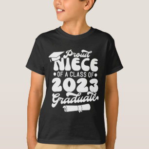 T-shirt Fier NIECE d'une classe de 2023 Graduate Retro