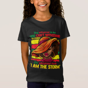 T-Shirt Fier Noir Africain-Américain Dames Histoire Noire