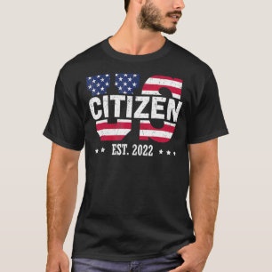 T-shirt Fier nous Décoration Citoyenneté Américaine