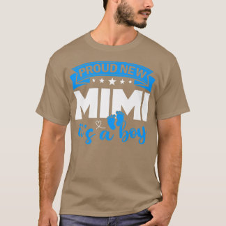 T-shirt Fier Nouveau Mimi C'est un garçon Révéler le genre