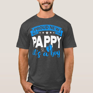 T-shirt Fier Nouveau Pappy C'est un garçon Révéler le genr