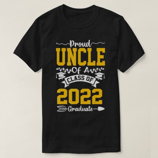 T-shirt Fier oncle de classe de 2022 Gradué Senior 22 Gi (Design devant)