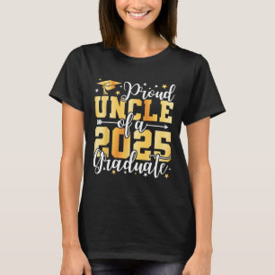 T-shirt Fier Oncle D'Un Diplôme D'Adolescent De 2025 Cl O