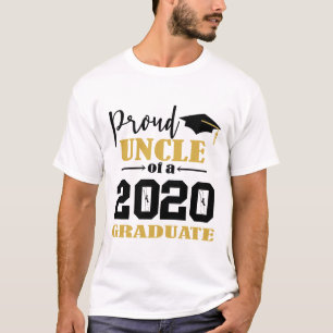 T-shirt Fier oncle d'un diplômé de 2020