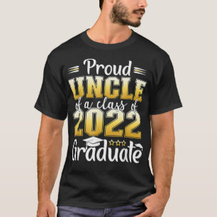 T-shirt Fier oncle d'une classe de 2022 Diplômé Senior 22