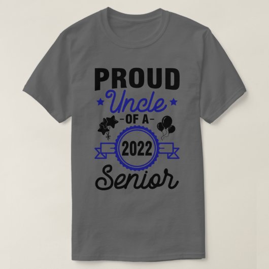 T-shirt Fier Oncle D'Une Nièce D'École Secondaire 2022 (Design devant)