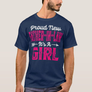 T-shirt Fier orgueilleux nouveau beau-père C'est une fille