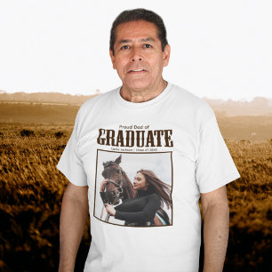 T-shirt Fier papa de la promotion 2023 de l'université cou