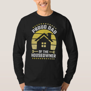 T-shirt Fier Papa Du Ménage Propriétaire Ménage