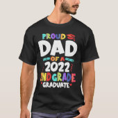 T-shirt Fier papa d'un 2022 de 2e année (Devant)