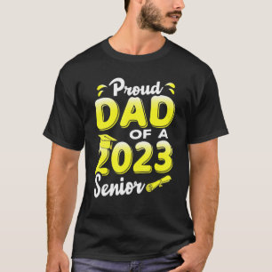 T-shirt Fier Papa D'Un Diplôme De 2023 De Senior Funny_2