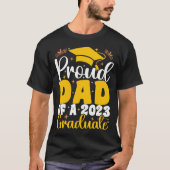 T-shirt Fier Papa D'Un Diplômé De 2023 Drôle (Devant)