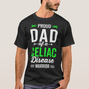 T-shirt Fier papa d'un guerrier de la maladie coeliaque Su