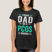 T-shirt Fier papa d'un guerrier du PCOS Survivor Sensibili (Devant)