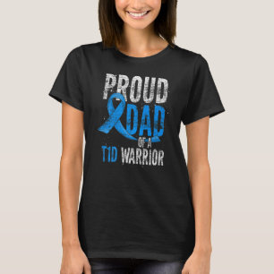 T-shirt Fier Papa D'Un Guerrier T1D Diabète Type 1