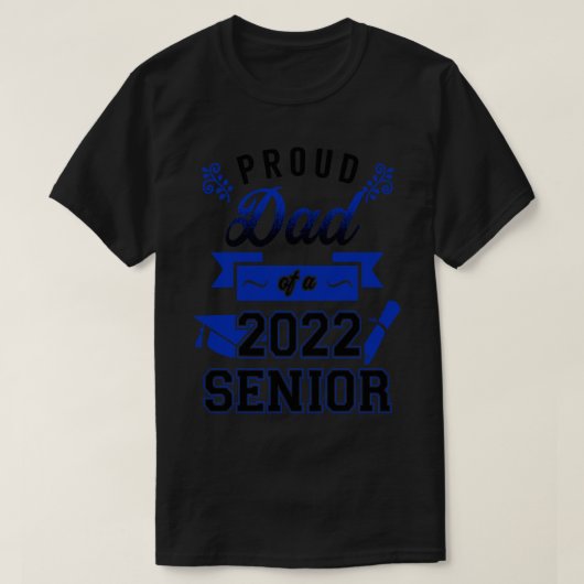 T-shirt Fier papa d'un Senior 2022 7 (Design devant)