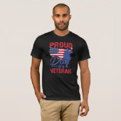 T-shirt Fier papa d'un vétéran (Devant entier)