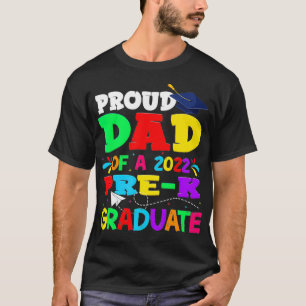T-shirt Fier Papa D'Une Fête des pères De Pré-K 2022