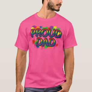 T-shirt Fier papa Gay pride Retro Vintage LGBT Pride Mois