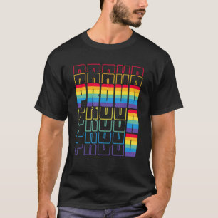 T-shirt Fier Papa Lgbtq Gay Flag Fierté Mois Père Parent