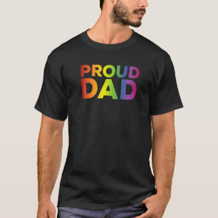 T-shirt Fier Papa Lgbtq Lesbienne Gay Bisexual Trans Pan Q