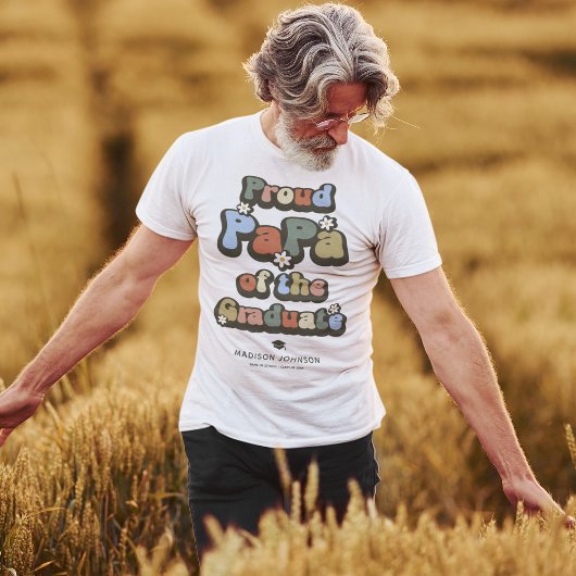 T-shirt Fier Papa Super du Diplômé