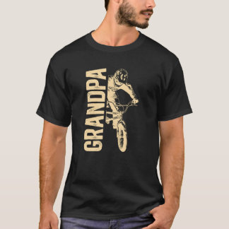 T-shirt Fier papé de BMX Papé fier d'un coureur de BMX Gra