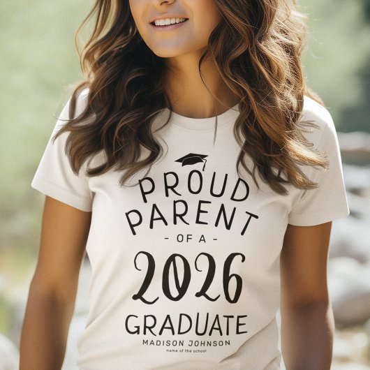 T-shirt Fier Parent 2024 Diplômé