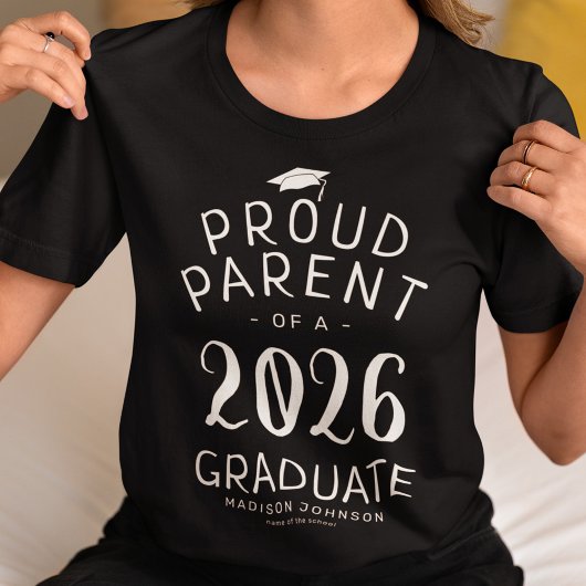 T-shirt Fier Parent 2025 Diplômé