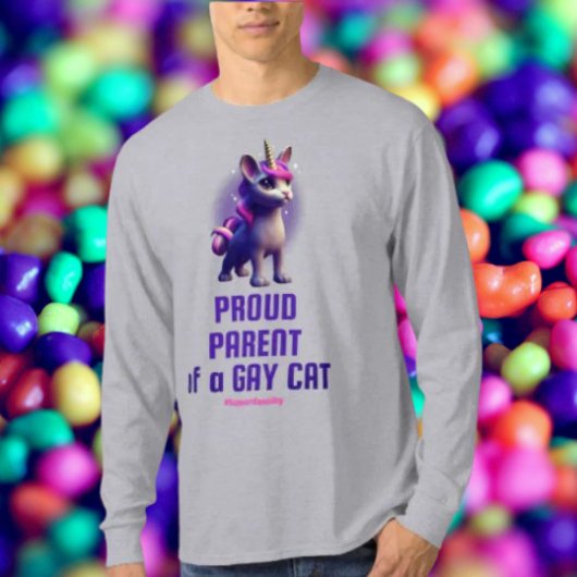 T-shirt Fier parent de toutou : Édition Uni-Chat