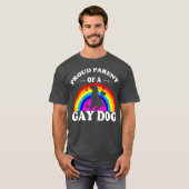 T-shirt Fier Parent D'Un Chien Gay Drôle Soutien LGBTQ (Devant entier)