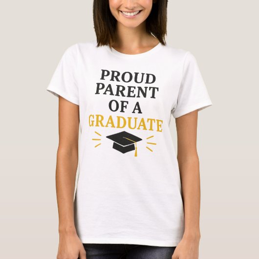 T-shirt Fier parent d'un diplômé (Devant)
