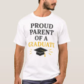 T-shirt Fier parent d'un diplômé (Devant)