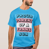 T-shirt Fier parent d'un fils trans (Devant)