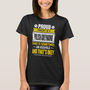 T-shirt Fier Parent D'Un Propriétaire Polonais De Chien Gr