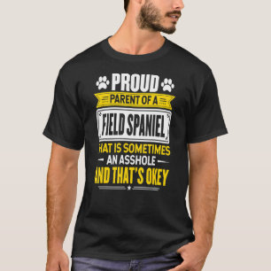T-shirt Fier Parent D'Un Terrain Spaniel Chien Propriétair