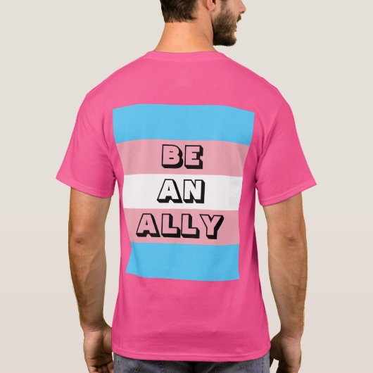 T-shirt Fier parent d'une fille trans (Dos)