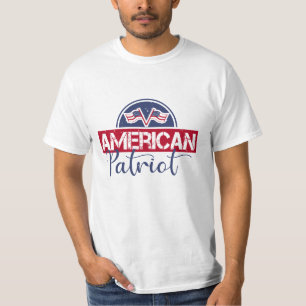 T-shirt Fier patriote américain - Drapeau américain