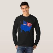 T-shirt Fier Pays américain Drapeau Tous créés Égalité éga (Devant entier)