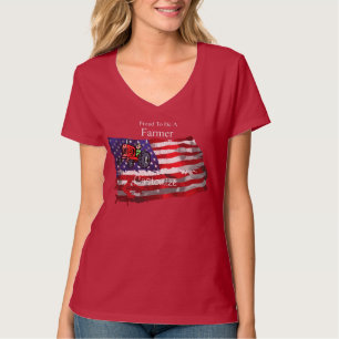 T-shirt Fier paysan patriotique drapeau Thunder_Cove T-shi