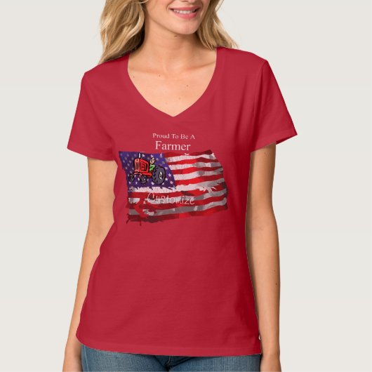 T-shirt Fier paysan patriotique drapeau Thunder_Cove T-shi (Devant)