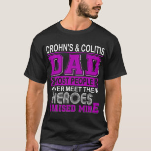 T-shirt Fier père de Crohn et de colite J'ai élevé le mien