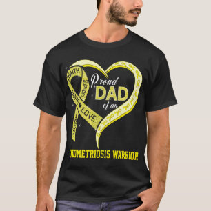 T-shirt Fier Père D'Un Guerrier De L'Endometriose