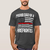 T-shirt Fier père d'un pompier Parent pompier (Devant)