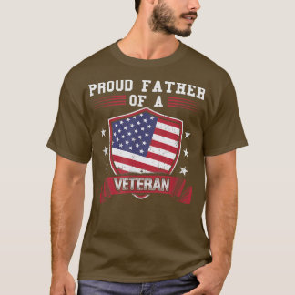 T-shirt Fier père d'un vétéran T pour papa militaire