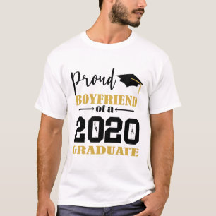 T-shirt Fier petit ami d'un diplômé de 2020