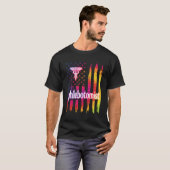 T-shirt Fier Phlebotomiste US Drapeau Phlebotomie (Devant entier)